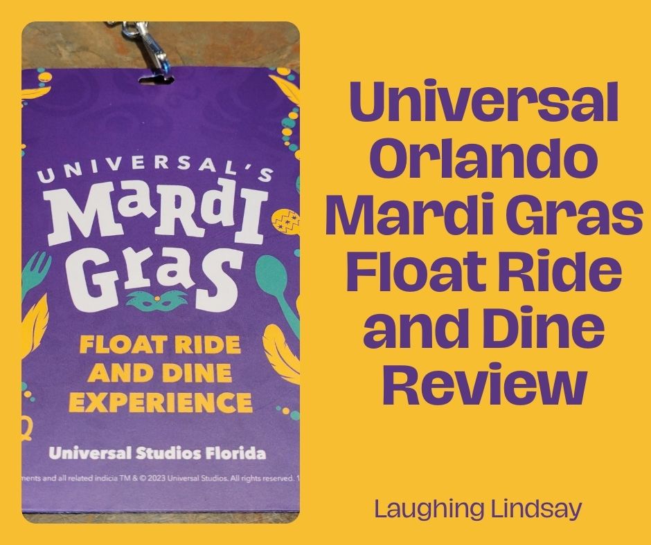 universal mardi gras float and dine